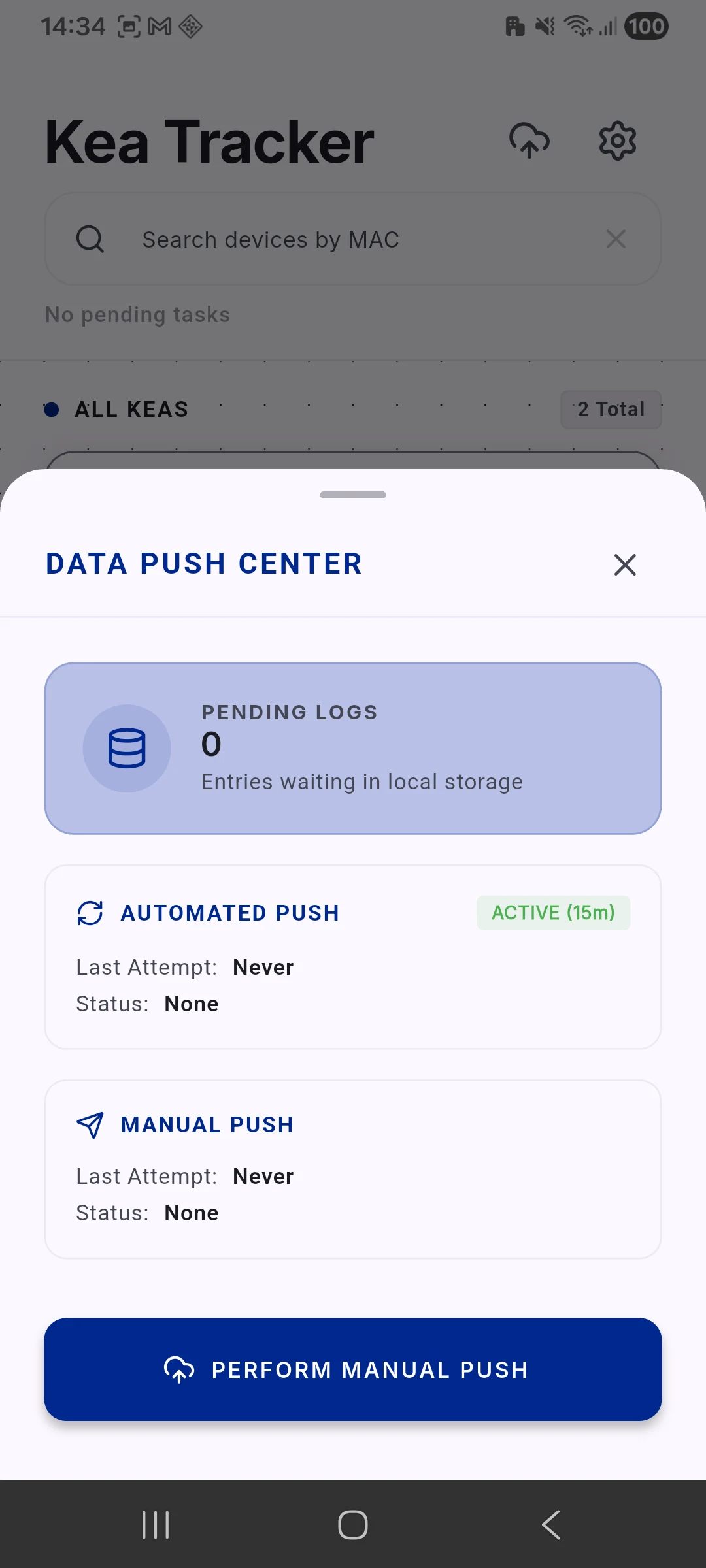 Kea Tracker screenshot